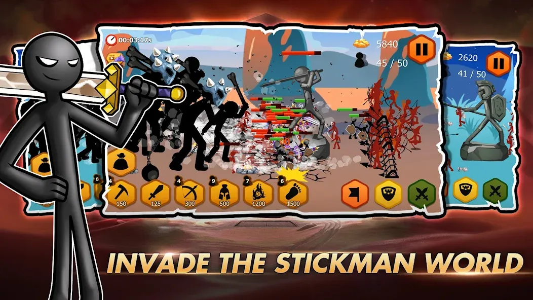 Скачать Stick Dynasty (Стритмен Баттл Уор) взлом на бесконечные деньги + мод меню screen 3