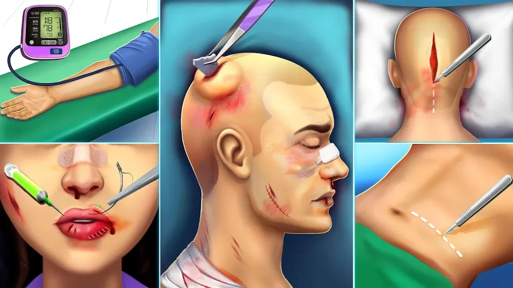 Скачать Surgery Simulator Doctor Game взлом на бесконечные деньги + мод меню screen 4