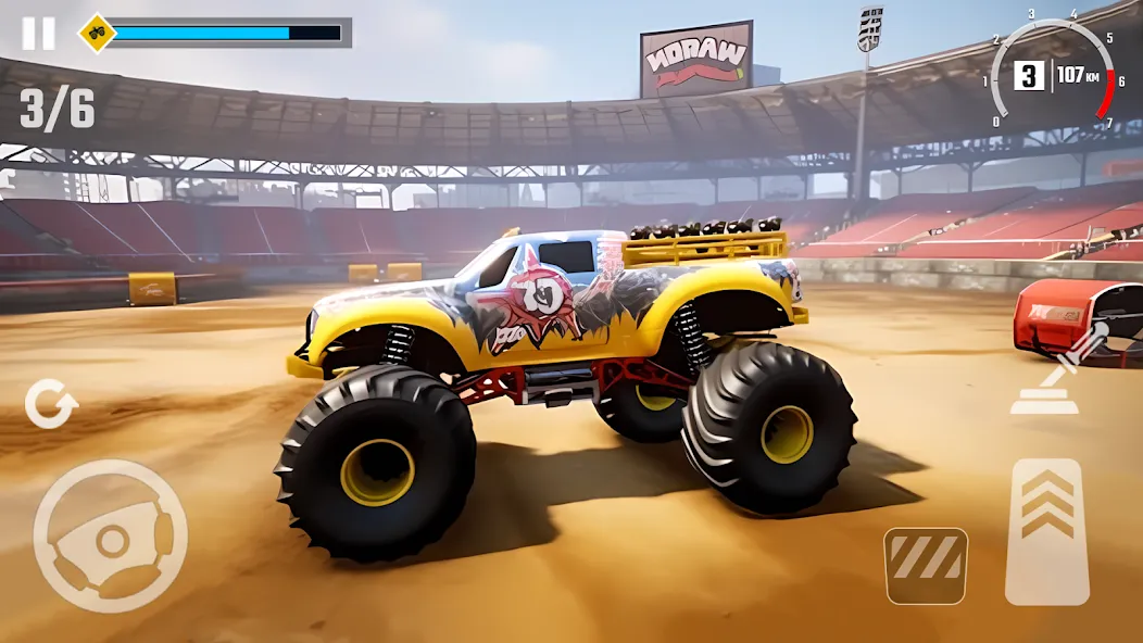 Скачать 4×4 Monster Truck Racing Games (Монстр Трак Гонки игры) взлом на бесконечные деньги + мод меню screen 2