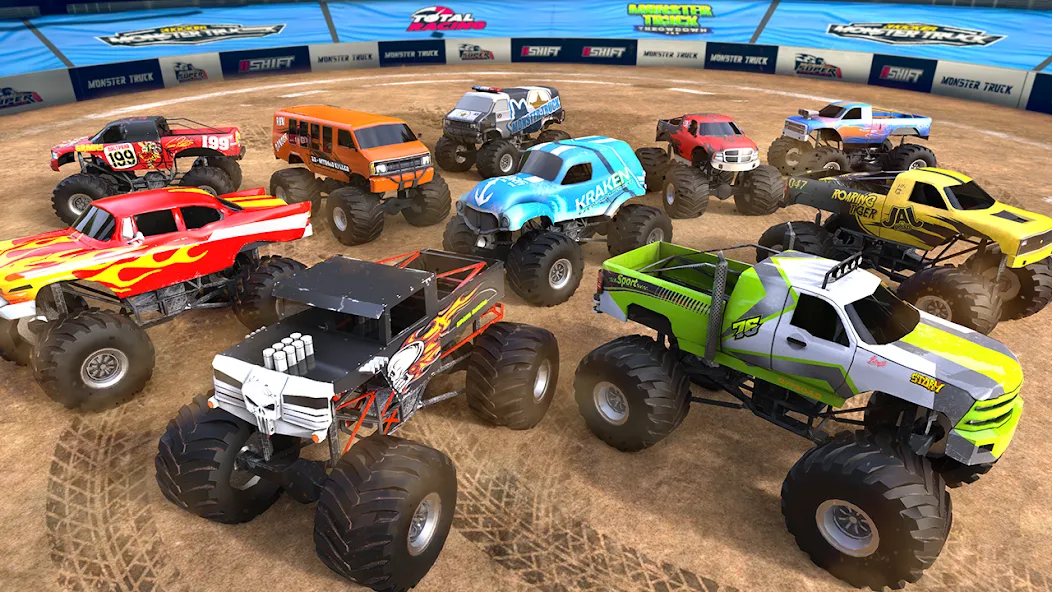 Скачать 4×4 Monster Truck Racing Games (Монстр Трак Гонки игры) взлом на бесконечные деньги + мод меню screen 3