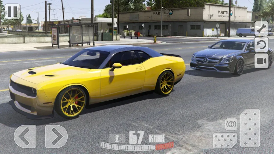 Скачать Simulator Dodge Demon Parking (Симулятор парковки  ) взлом на бесконечные деньги + мод меню screen 2