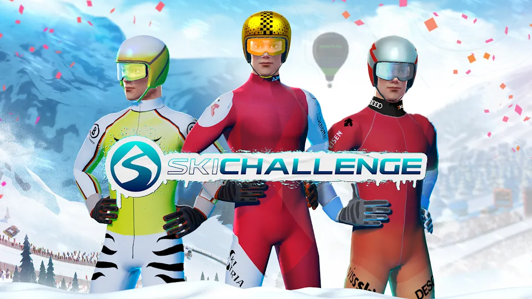 Скачать Ski Challenge (Ски Челлендж) взлом на бесконечные деньги + мод меню screen 1