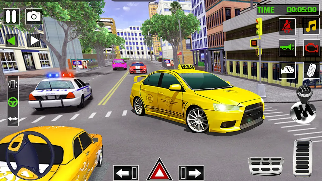 Скачать City Taxi Games-Taxi Car Games (Сити Такси Игры) взлом на бесконечные деньги + мод меню screen 1