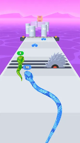 Скачать Snake Run Race・3D Running Game (Снейк Ран Рейс) взлом на бесконечные деньги + мод меню screen 3