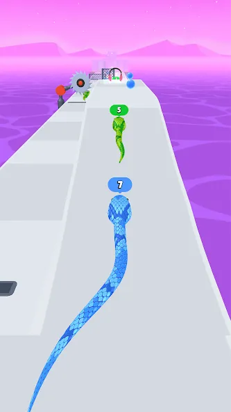 Скачать Snake Run Race・3D Running Game (Снейк Ран Рейс) взлом на бесконечные деньги + мод меню screen 5