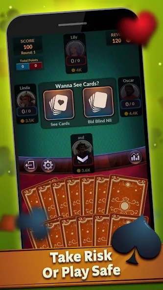 Скачать Spades — Offline Card Games (Спейдс) взлом на бесконечные деньги + мод меню screen 3