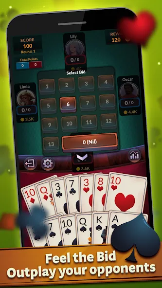 Скачать Spades — Offline Card Games (Спейдс) взлом на бесконечные деньги + мод меню screen 4