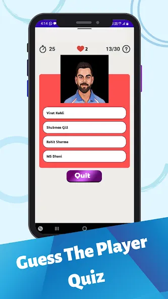 Скачать Cricket Quiz Game (Крикет Викторина Т20) взлом на бесконечные деньги + мод меню screen 1