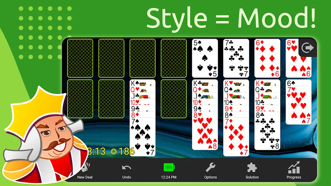 Скачать FreeCell взлом на бесконечные деньги + мод меню screen 5