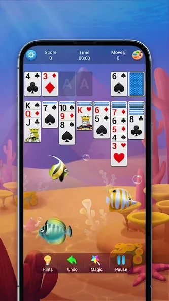 Скачать Solitaire, Klondike Card Games взлом на бесконечные деньги + мод меню screen 2