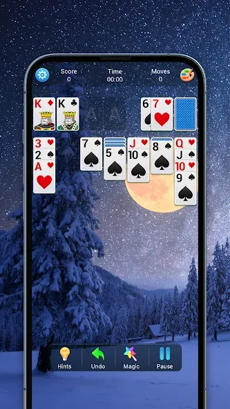 Скачать Solitaire, Klondike Card Games взлом на бесконечные деньги + мод меню screen 3