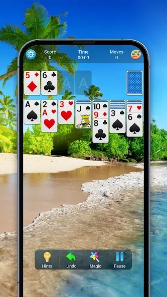 Скачать Solitaire, Klondike Card Games взлом на бесконечные деньги + мод меню screen 4