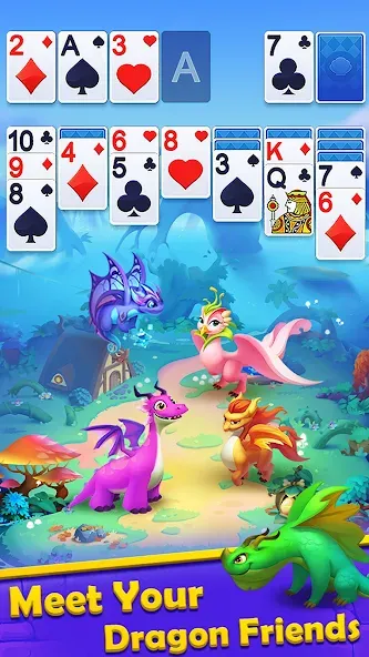 Скачать Solitaire Dragons взлом на бесконечные деньги + мод меню screen 4