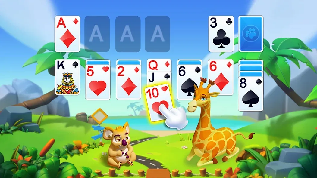 Скачать Solitaire — Wild Park взлом на бесконечные деньги + мод меню screen 2