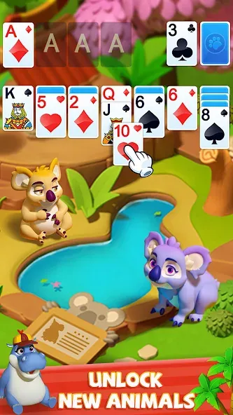 Скачать Solitaire — Wild Park взлом на бесконечные деньги + мод меню screen 5