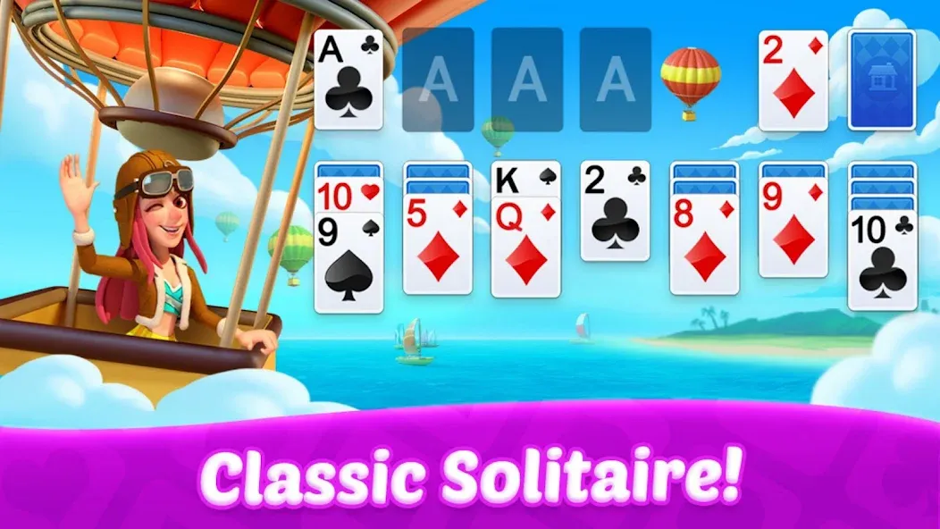 Скачать Solitaire: Card Games взлом на бесконечные деньги + мод меню screen 2