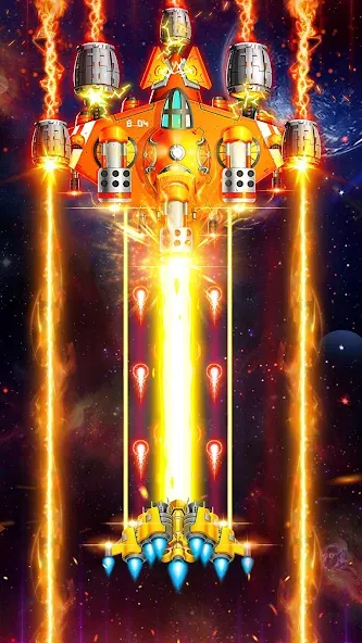 Скачать Space Shooter: Galaxy Attack (Спейс шутер) взлом на бесконечные деньги + мод меню screen 1