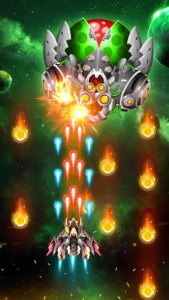 Скачать Space Shooter: Galaxy Attack (Спейс шутер) взлом на бесконечные деньги + мод меню screen 4