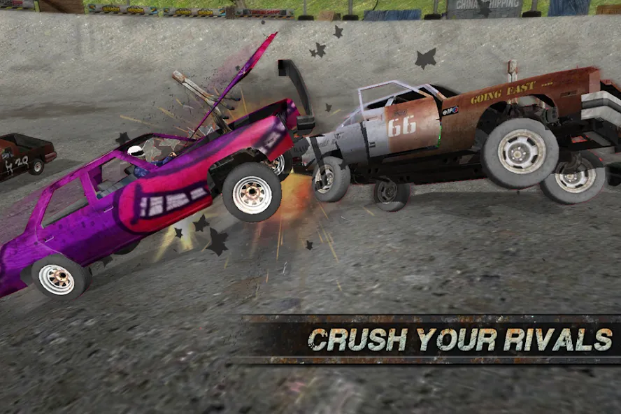 Скачать Demolition Derby: Crash Racing (Демолиция Дерби) взлом на бесконечные деньги + мод меню screen 3