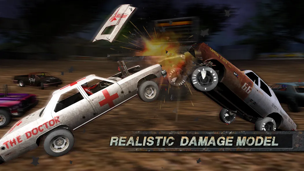 Скачать Demolition Derby: Crash Racing (Демолиция Дерби) взлом на бесконечные деньги + мод меню screen 5