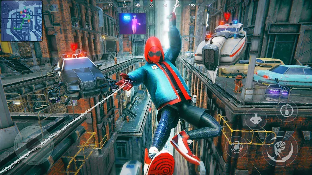 Скачать Super city Hero:Spider Game взлом на бесконечные деньги + мод меню screen 4