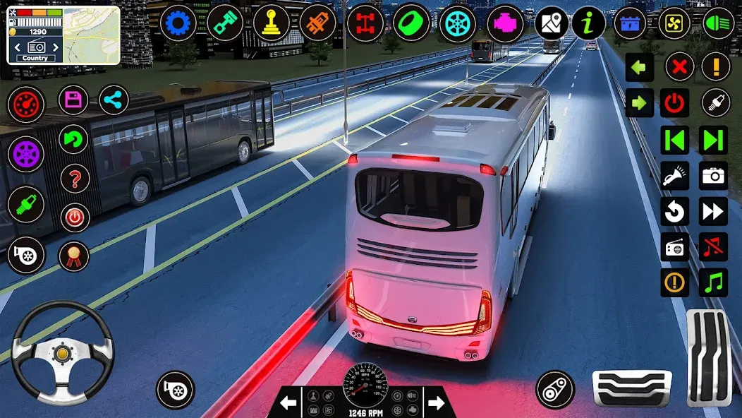 Скачать Bus Driving Games 3D: Bus Game взлом на бесконечные деньги + мод меню screen 1