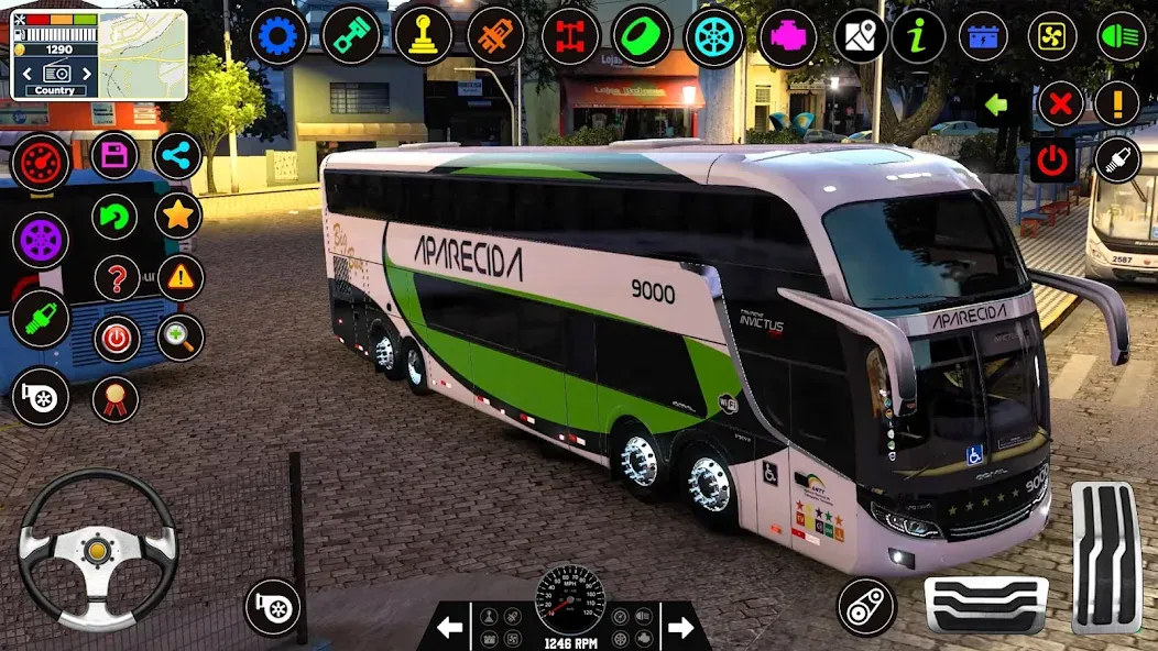 Скачать Bus Driving Games 3D: Bus Game взлом на бесконечные деньги + мод меню screen 2