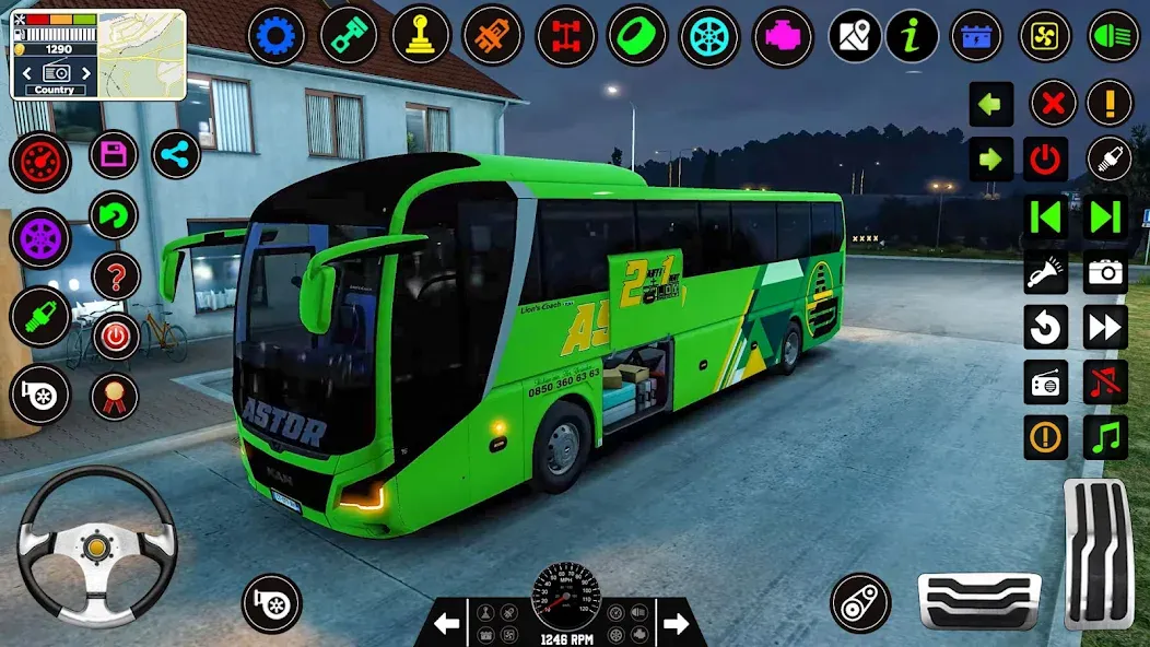 Скачать Bus Driving Games 3D: Bus Game взлом на бесконечные деньги + мод меню screen 4