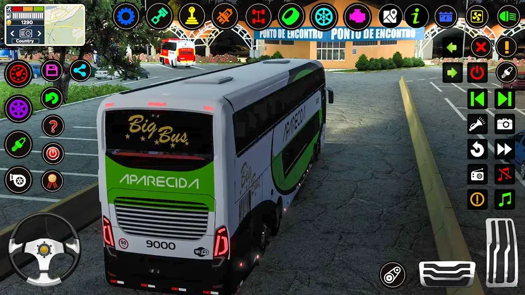 Скачать Bus Driving Games 3D: Bus Game взлом на бесконечные деньги + мод меню screen 5