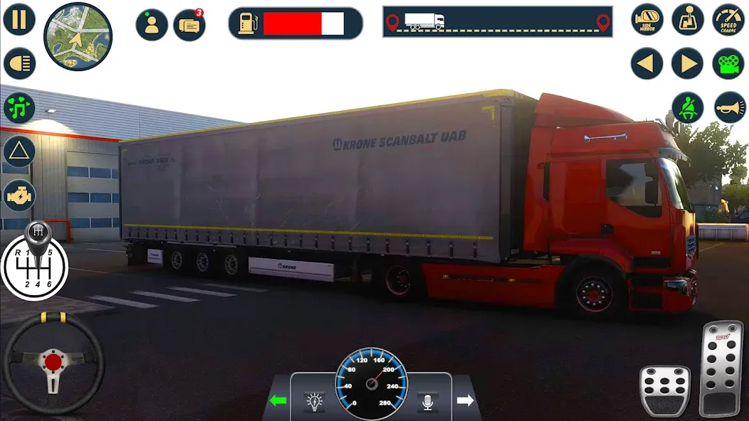 Скачать Euro Cargo Truck Simulator 3D взлом на бесконечные деньги + мод меню screen 1