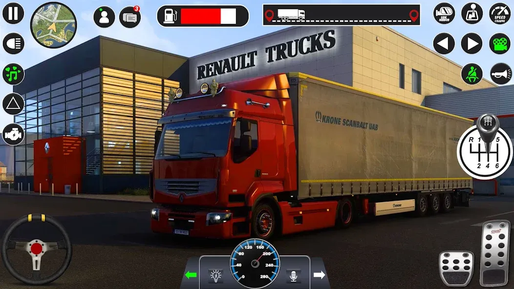 Скачать Euro Cargo Truck Simulator 3D взлом на бесконечные деньги + мод меню screen 3