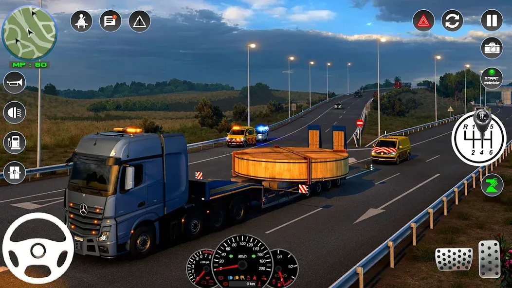 Скачать Euro Cargo Truck Simulator 3D взлом на бесконечные деньги + мод меню screen 4