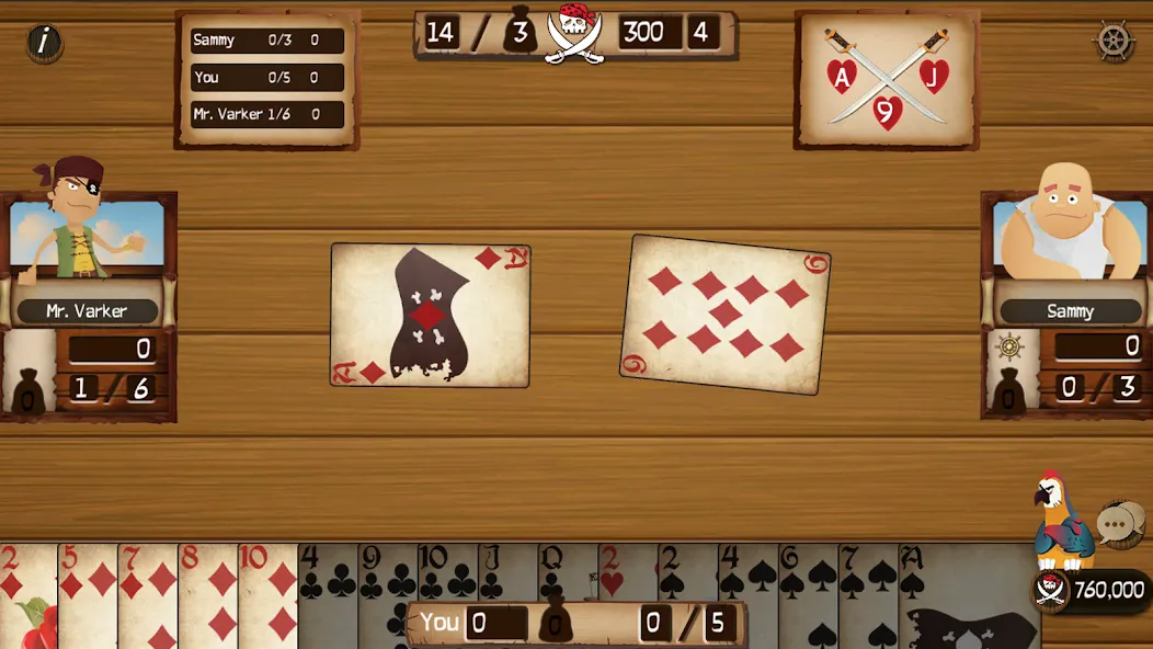 Скачать Spades Cutthroat Pirates (Спейдс Каттхроат Пирейтс) взлом на бесконечные деньги + мод меню screen 2