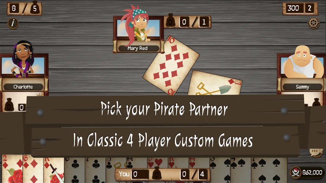 Скачать Spades Cutthroat Pirates (Спейдс Каттхроат Пирейтс) взлом на бесконечные деньги + мод меню screen 4