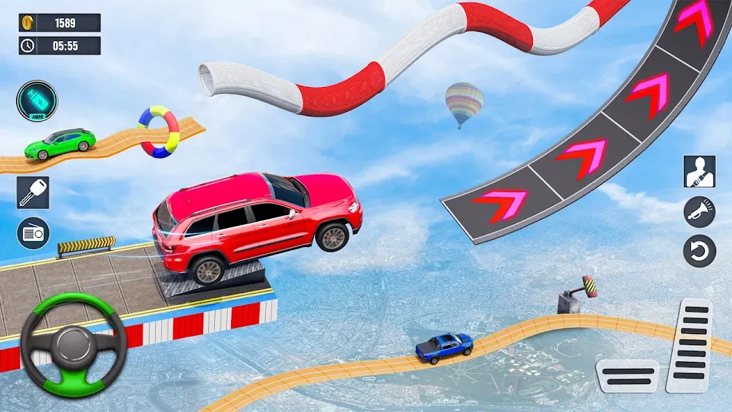 Скачать Car Stunt Games : Car Games 3D (Кар Стант Геймс) взлом на бесконечные деньги + мод меню screen 4