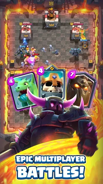 Скачать Clash Royale (Клаш Рояль) взлом на бесконечные деньги + мод меню screen 1