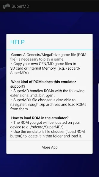 Скачать SuperMD (All in One Emulator) (уперМД) взлом на бесконечные деньги + мод меню screen 2