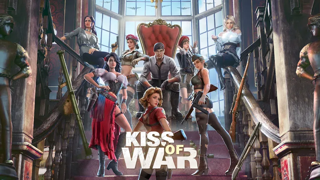 Скачать Kiss of War (Кисс оф Вор) взлом на бесконечные деньги + мод меню screen 1