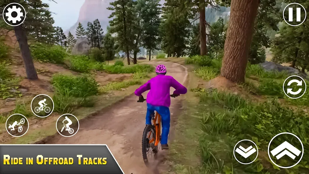 Скачать BMX Bicycle Games Offroad Bike взлом на бесконечные деньги + мод меню screen 2