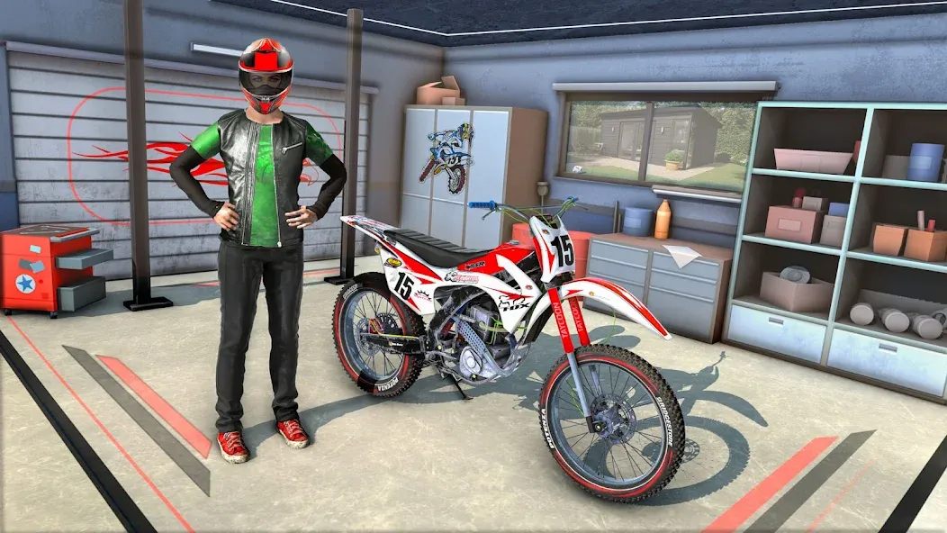 Скачать Bike Stunt Race Tricks Master взлом на бесконечные деньги + мод меню screen 2