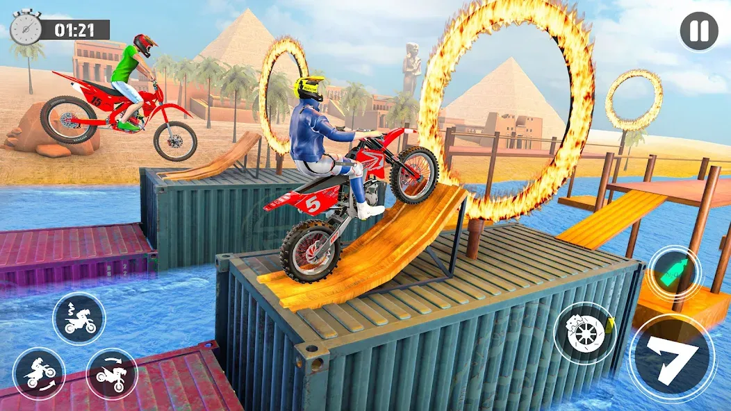 Скачать Bike Stunt Race Tricks Master взлом на бесконечные деньги + мод меню screen 5