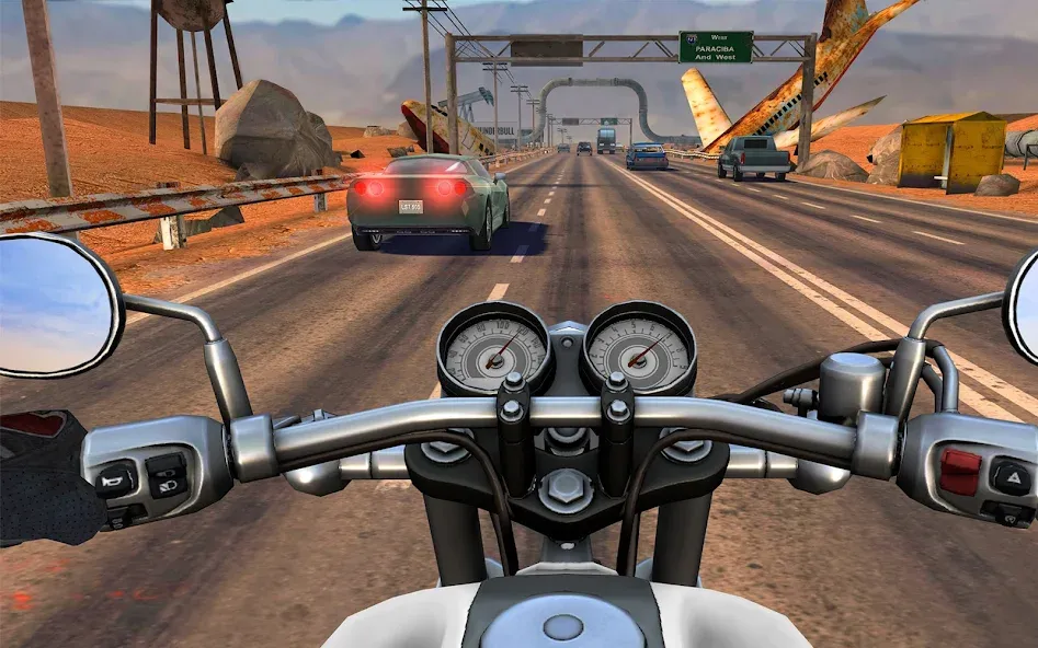 Скачать Moto Rider GO: Highway Traffic (Мото Райдер ГО) взлом на бесконечные деньги + мод меню screen 1