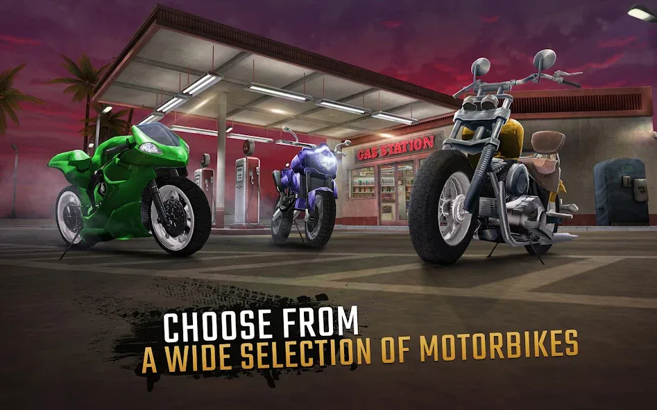 Скачать Moto Rider GO: Highway Traffic (Мото Райдер ГО) взлом на бесконечные деньги + мод меню screen 2