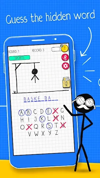 Скачать Hangman взлом на бесконечные деньги + мод меню screen 1