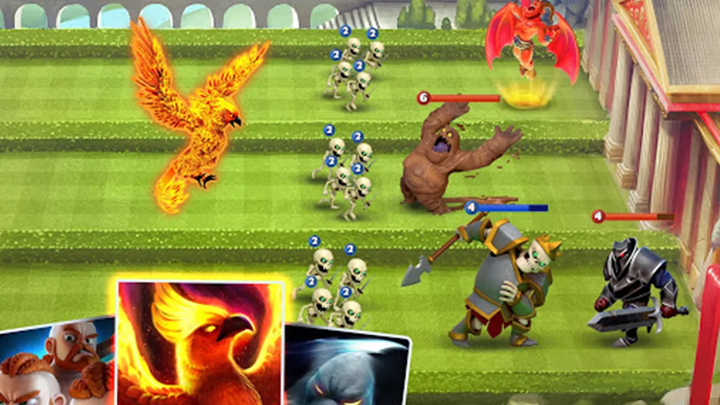 Скачать Castle Crush：Epic Battle взлом на бесконечные деньги + мод меню screen 3