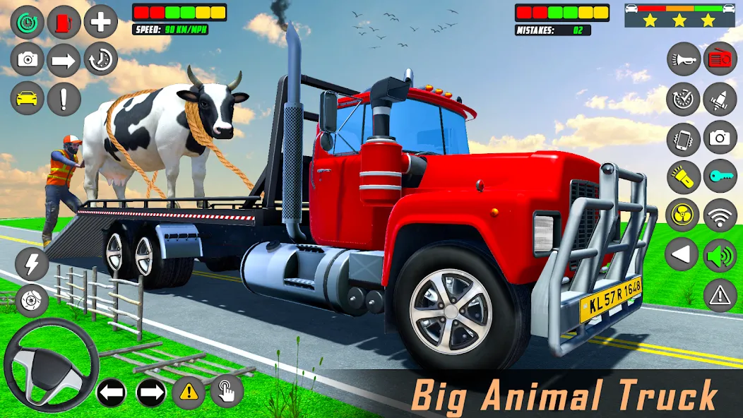 Скачать Animal Transport Driving Games (Домашний перевоз игры) взлом на бесконечные деньги + мод меню screen 1