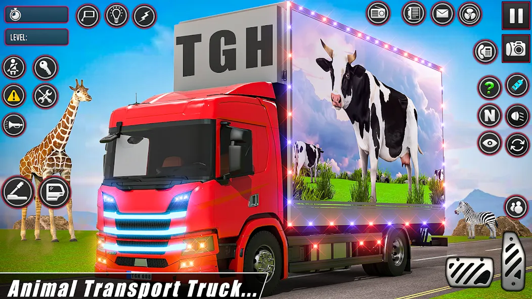 Скачать Animal Transport Driving Games (Домашний перевоз игры) взлом на бесконечные деньги + мод меню screen 4