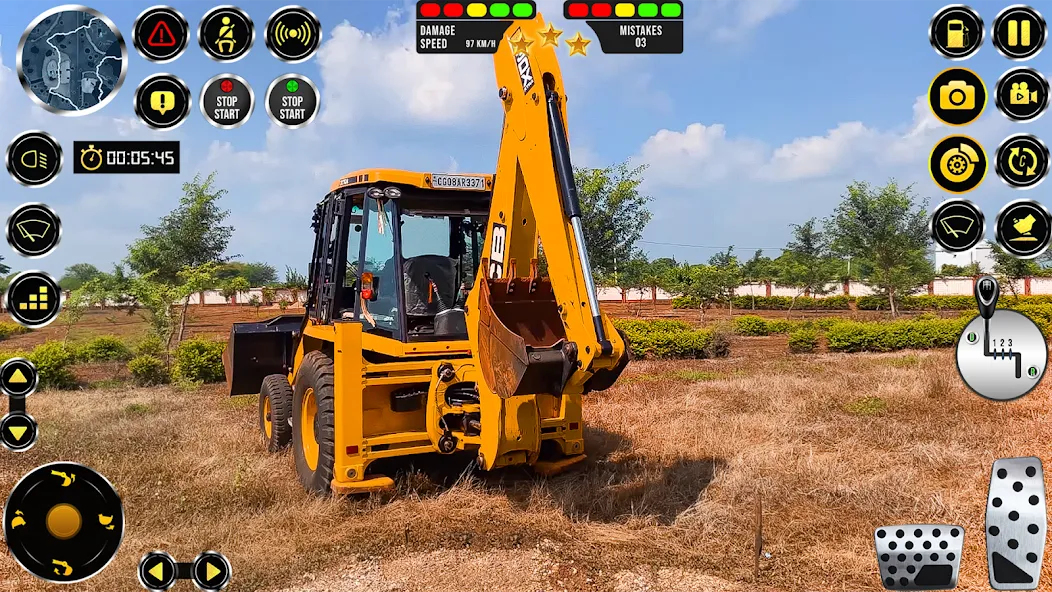 Скачать JCB Excavator Construction 3D взлом на бесконечные деньги + мод меню screen 1