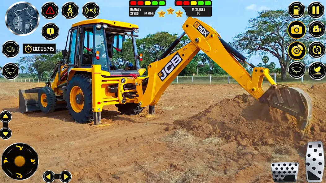 Скачать JCB Excavator Construction 3D взлом на бесконечные деньги + мод меню screen 2