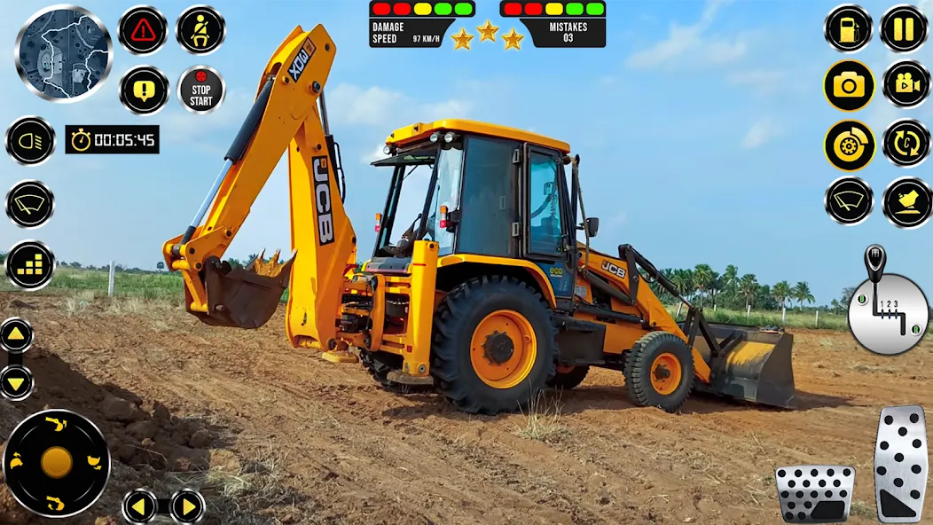 Скачать JCB Excavator Construction 3D взлом на бесконечные деньги + мод меню screen 3